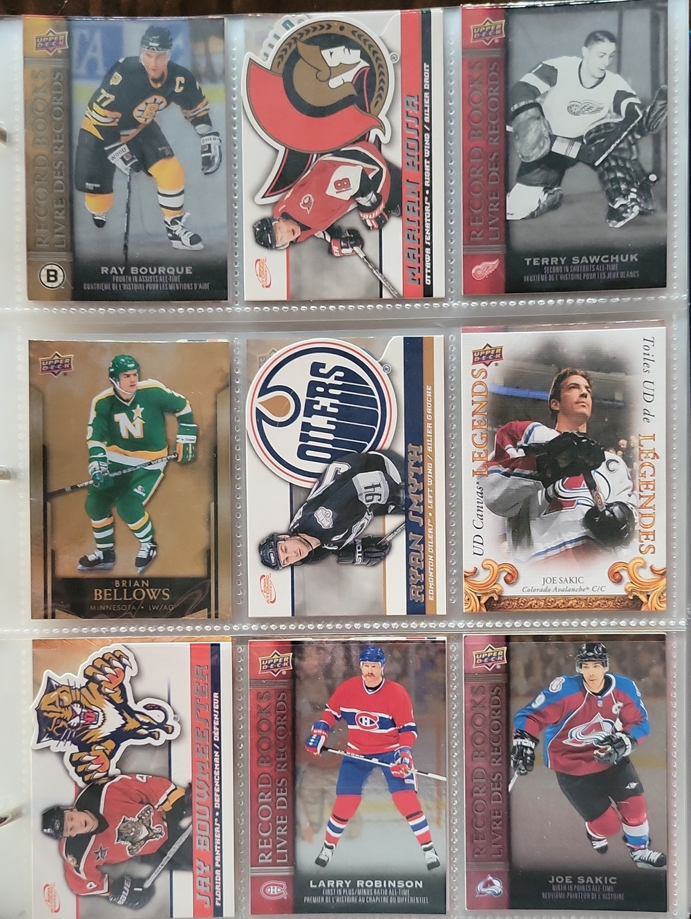 Hockey Card Collector Sheet - Multi-Color Hockey Cards